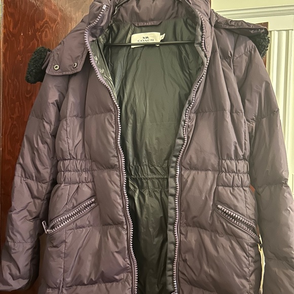 Coach Purple Down Coat - Picture 4 of 8